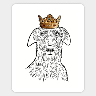 Scottish Deerhound Dog King Queen Wearing Crown Magnet